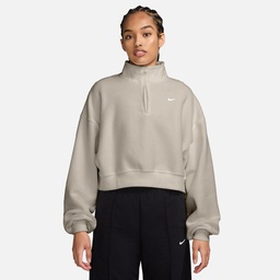 Nike Studio Fleece Plsh Oversize Crop Quarter-zip Kadın Sweatshirt