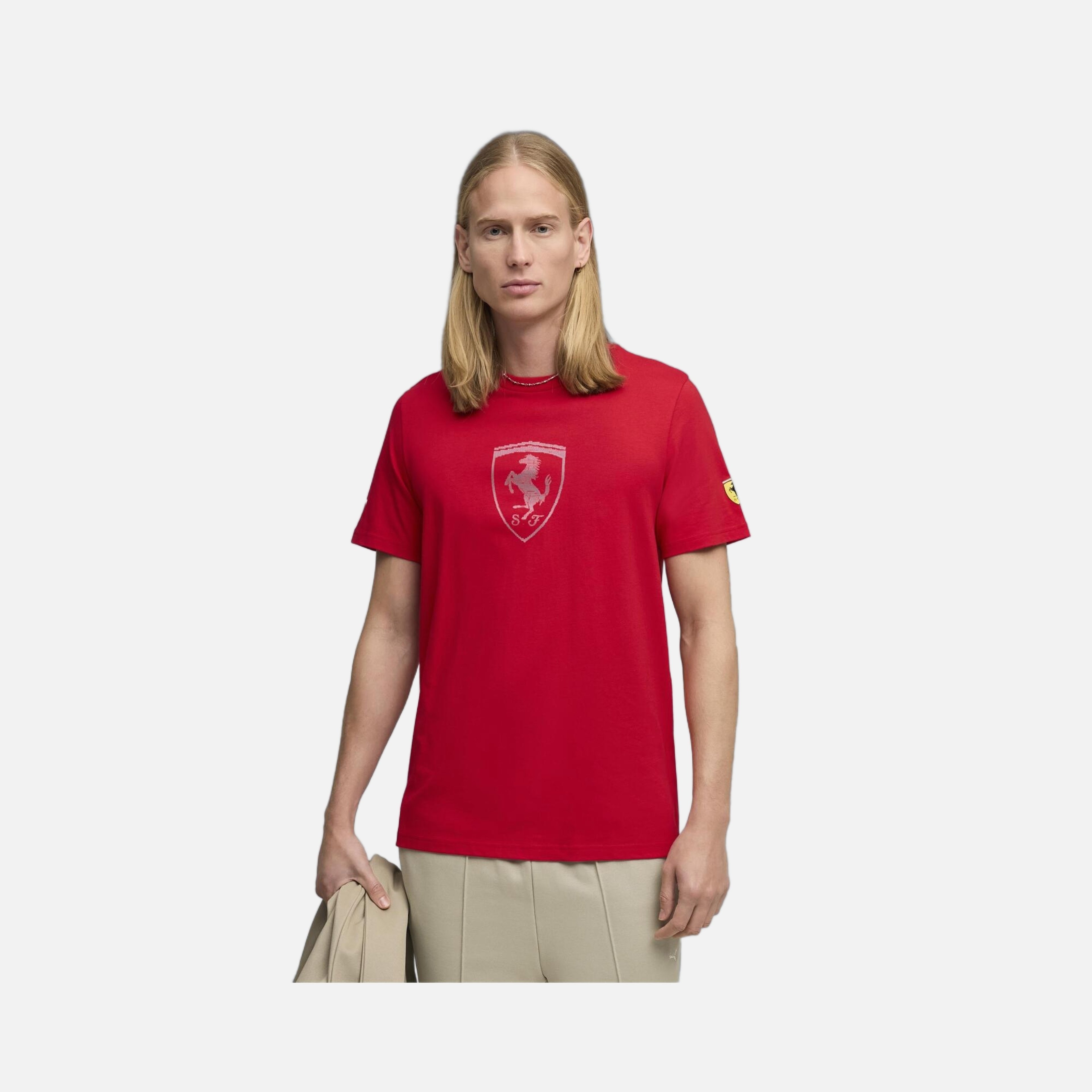 Puma Scuderia Ferrari Tonal Shield Erkek Tişört