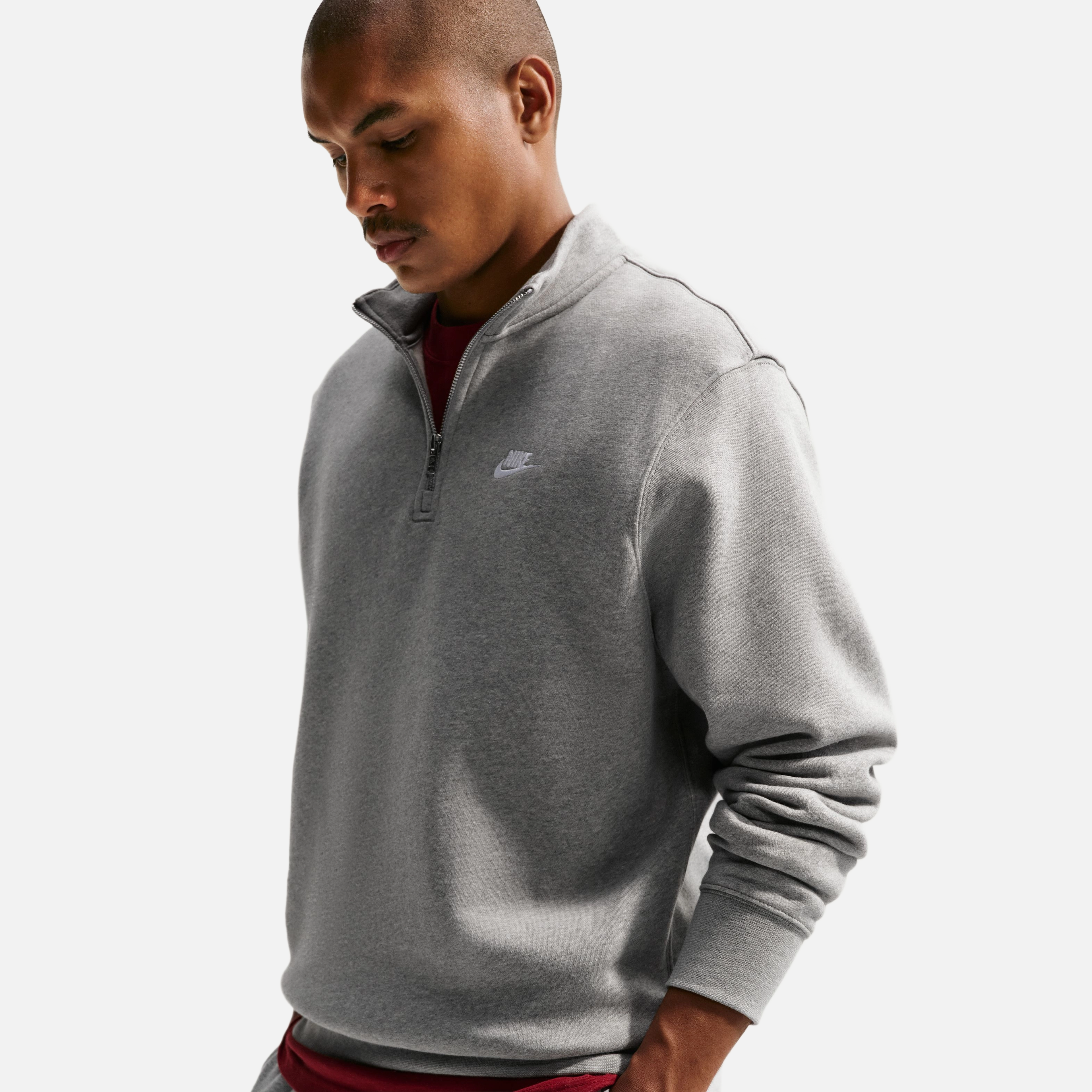 Nike Club Bb Half-Zip Erkek Sweatshirt