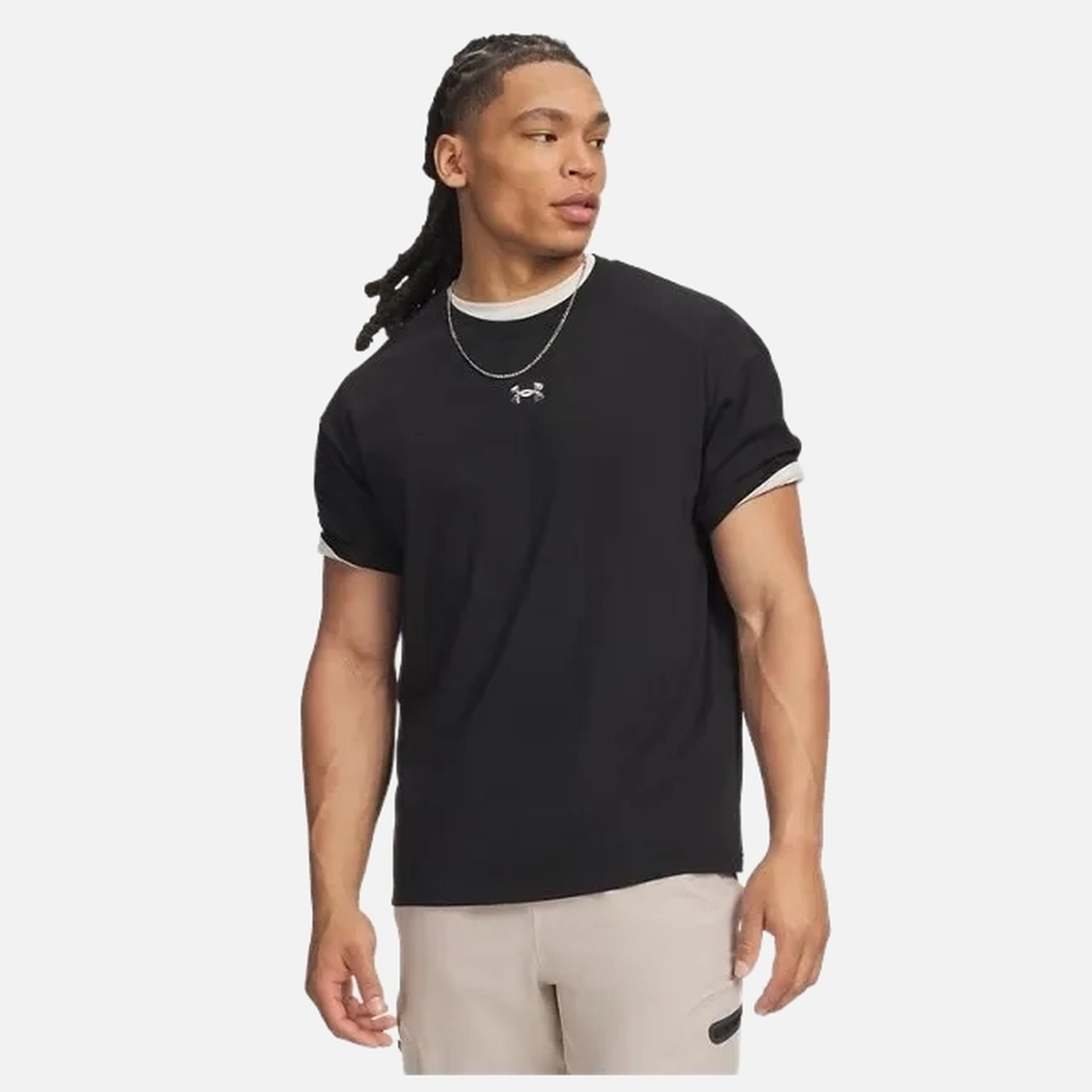 Under Armour Heavyweight Metal Logo Erkek Tişört