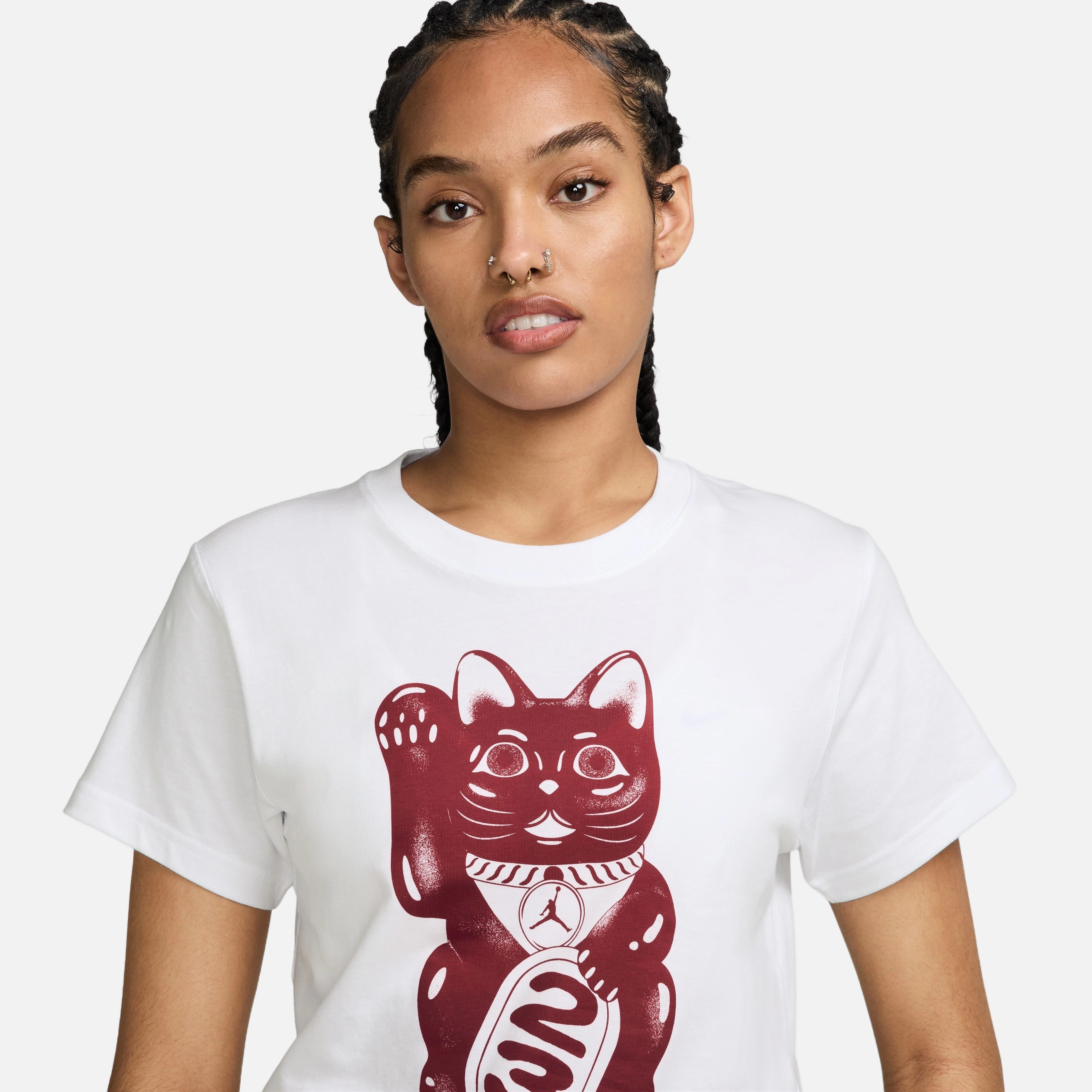 Nike Jordan Ss Gfx Cat Kadın Tişört