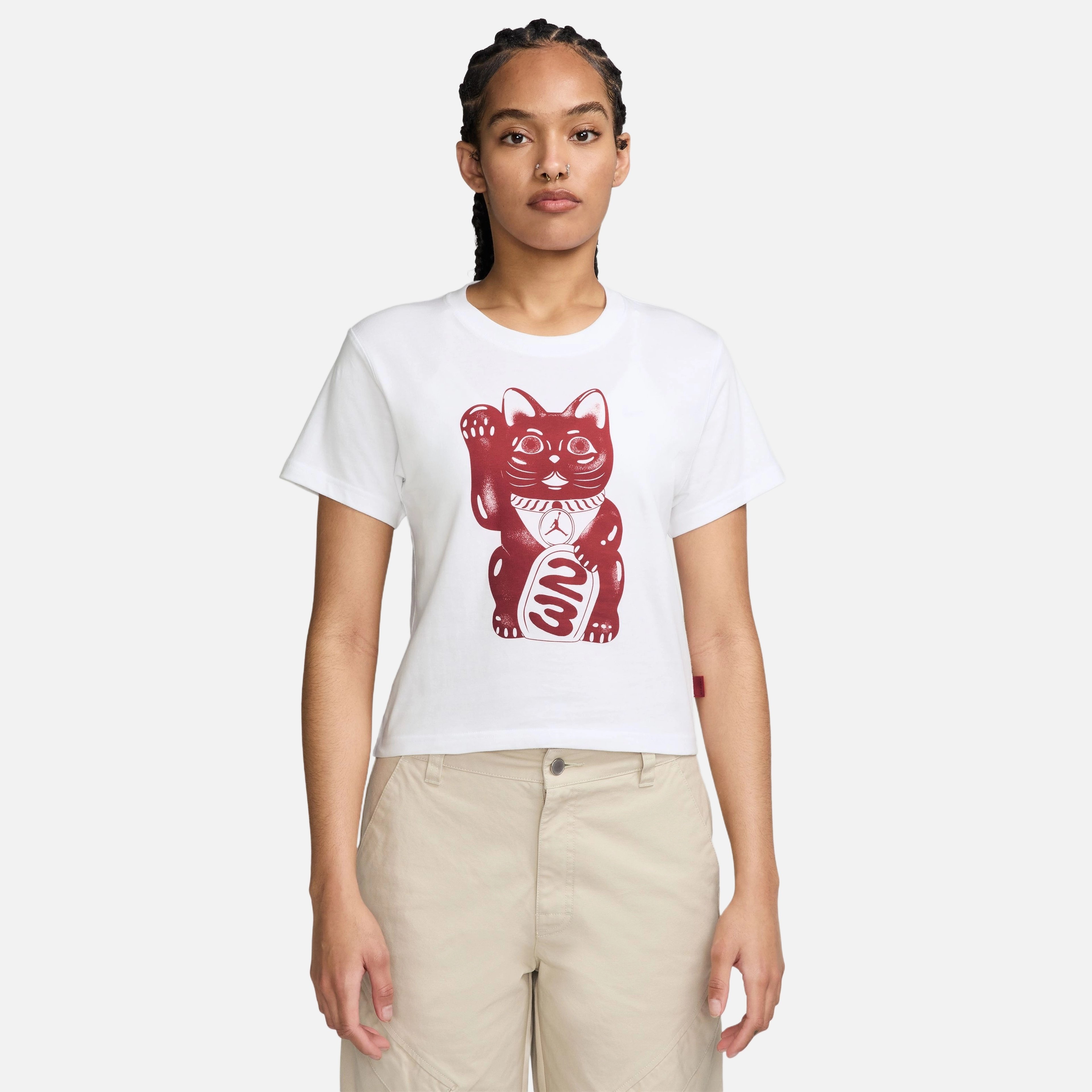 Nike Jordan Ss Gfx Cat Kadın Tişört