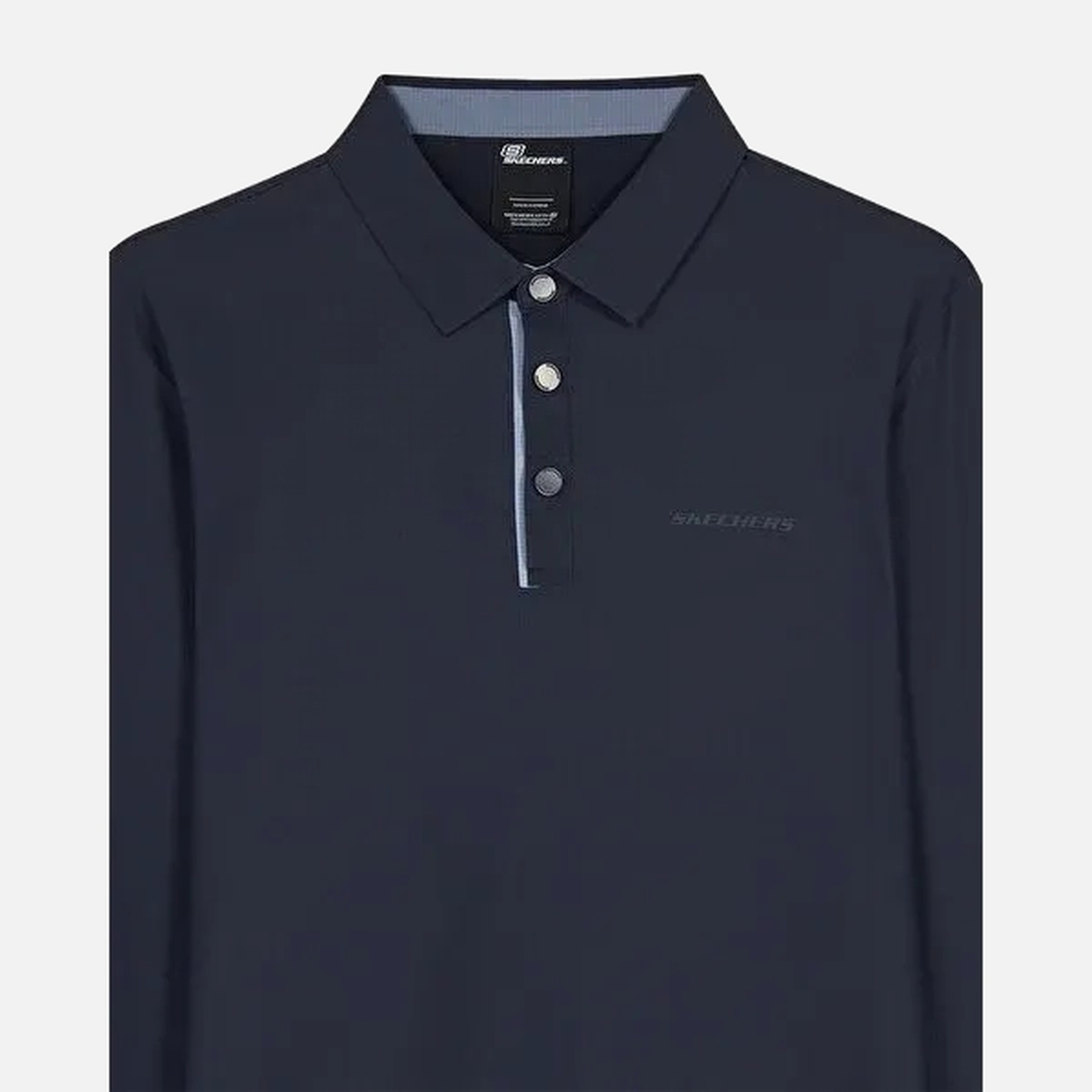 Skechers Long Sleeve Waffle Erkek Polo Tişört
