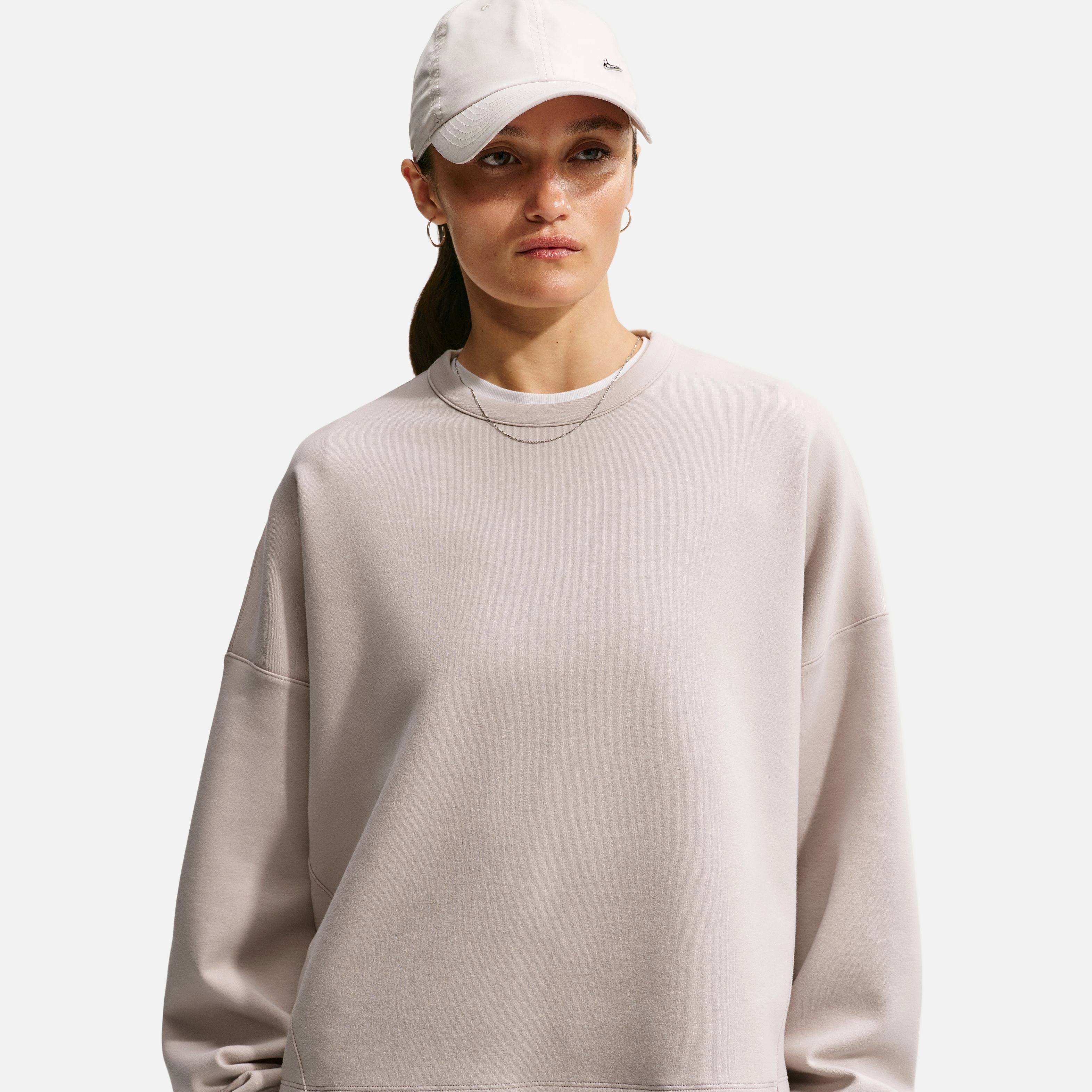 Nike 24.7 Dri-FIT Soft Knit Extra Loose Cut Crew Training Kadın Sweatshirt