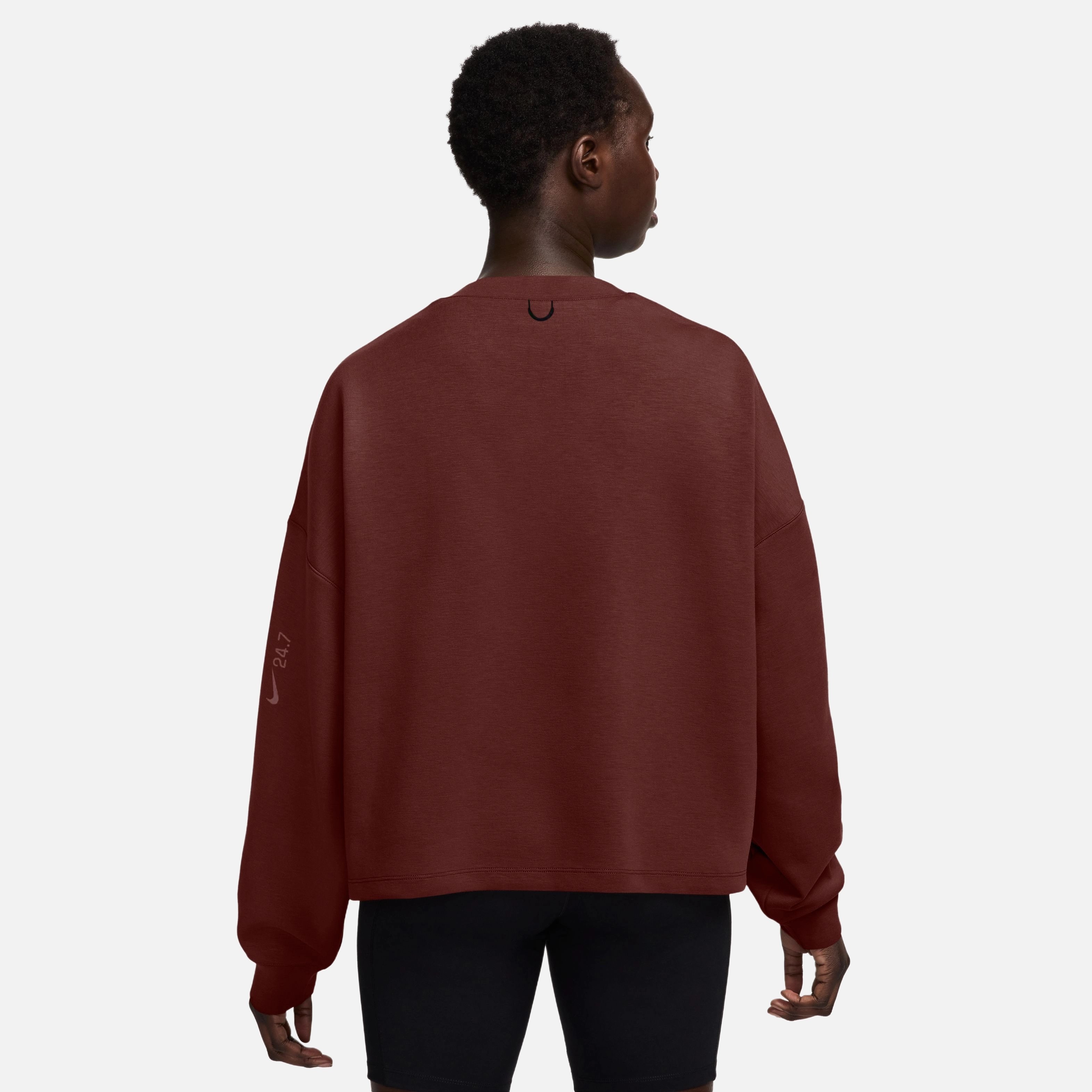 Nike 24.7 Dri-FIT Soft Knit Extra Loose Cut Crew Training Kadın Sweatshirt