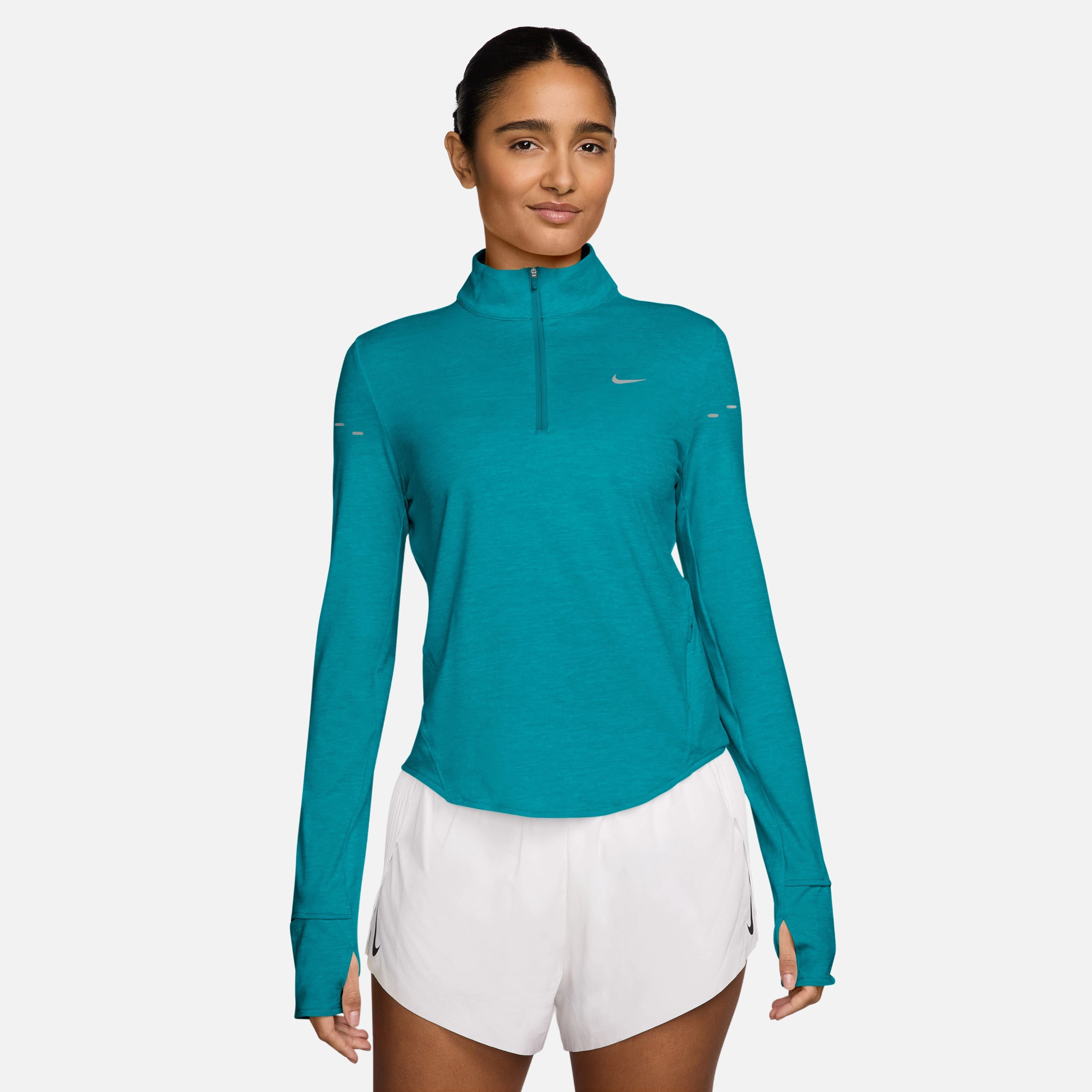 Nike Swift Dri-Fit UV 1/4-Zip Running Long-Sleeve Kadın Tişört